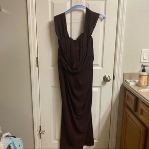 City Chic Entwine Maxi Burgundy M/18